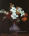 Narcisse et Tulipes 1862 peintre de fleurs Henri Fantin Latour